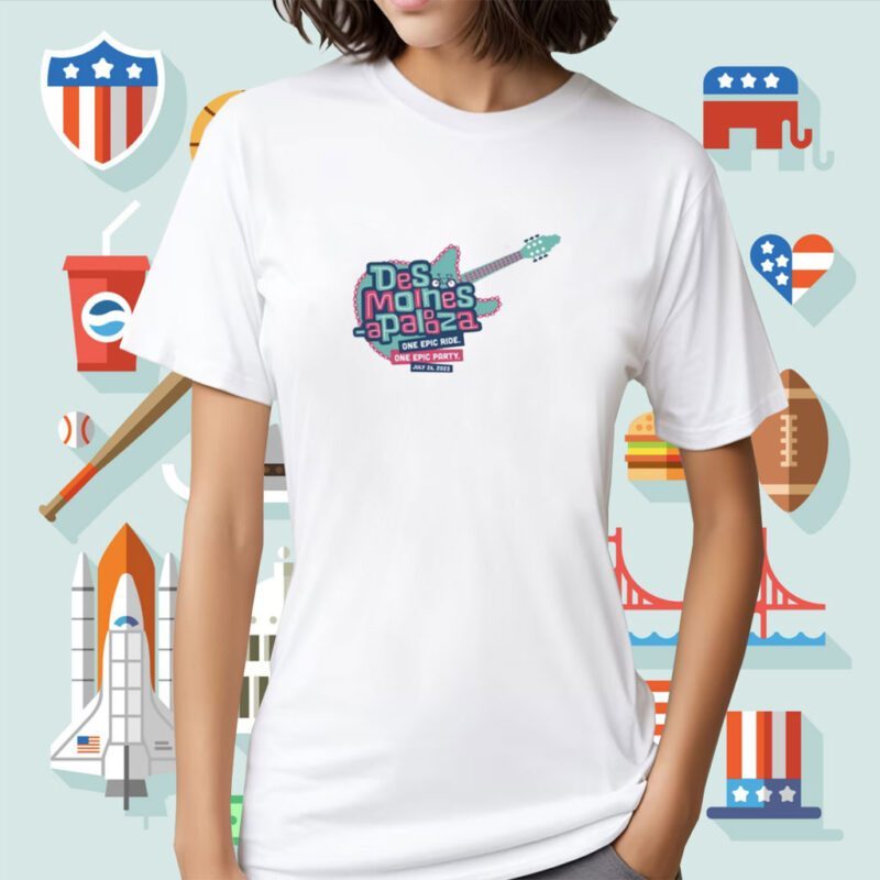 Des Moines Apalooza Guitar Shirt