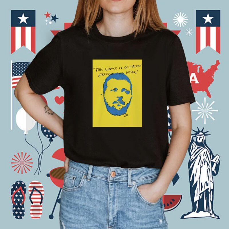 The Choice Is Between Freedom And Fear Tee Shirt