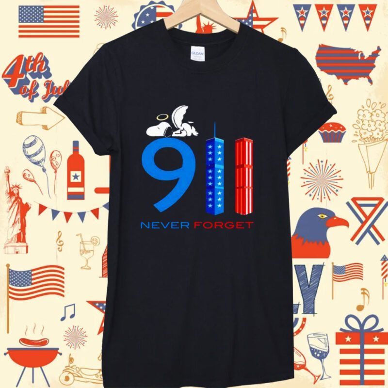 Angel Snoopy Memorial Day Never Forget Shirt