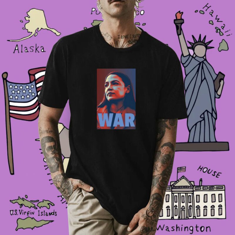 Aoc Ocasio-Cortez's Face War Shirt