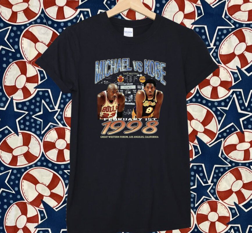 Michael Jordan vs Kobe Bryant February 1st 1998 Shirt