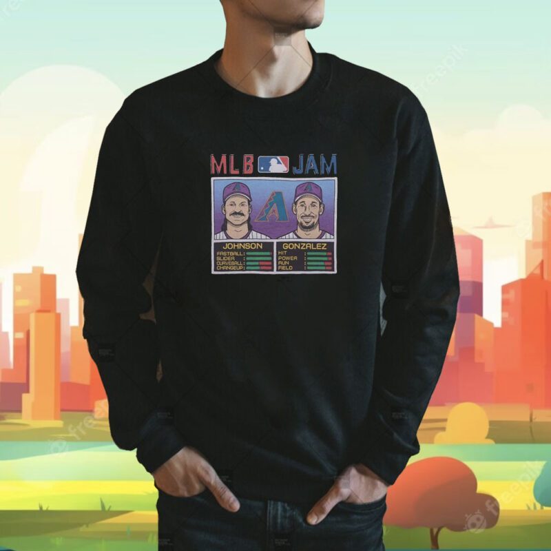 Mlb Jam Diamondbacks Johnson And Gonzalez Shirt
