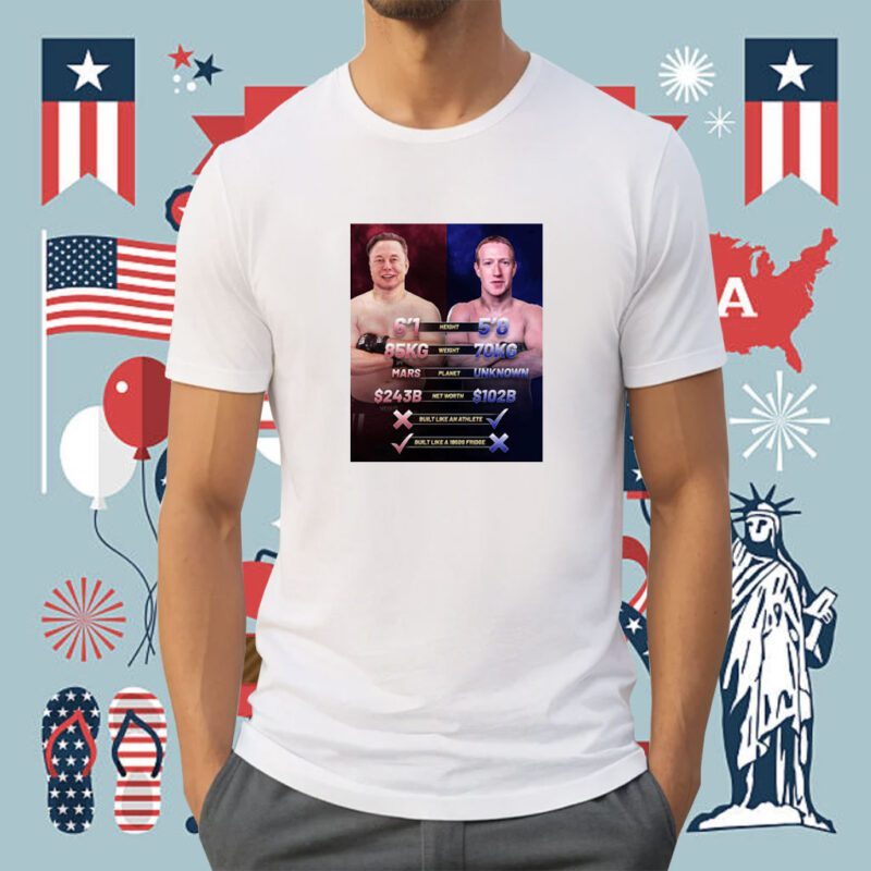 Musk VS Zuckerberg Boxing Funny Shirt