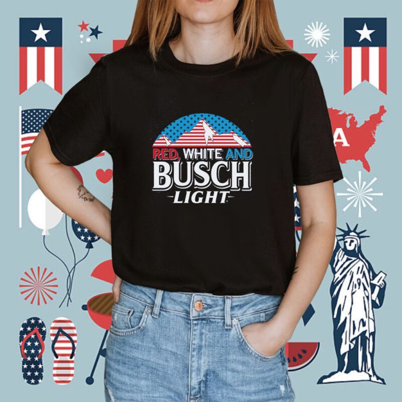 Red, White And Busch Light Shirt