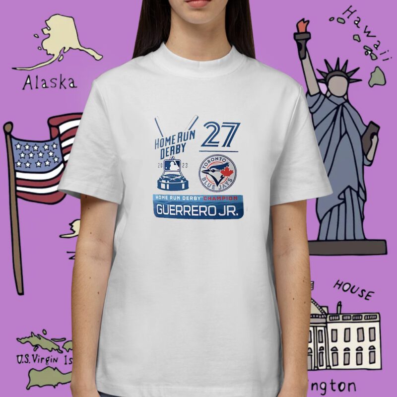 Vladimir Guerrero Jr Toronto Blue Jays 2023 Home Run Derby Champion Shirt