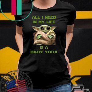 All I Need In My Life Is A Baby Yoda Tee Shirt