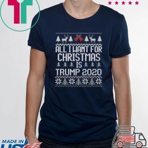 All I Want for Christmas is Trump 2020 ugly Tee Shirt