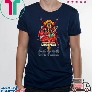 Manchester united legend 1878 2020 thank you for the memories signatures Tee Shirts