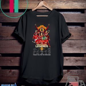 Manchester united legend 1878 2020 thank you for the memories signatures Tee Shirts