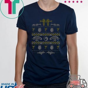 Nice Aliens Christmas Bug Hunt Scifi Shirt