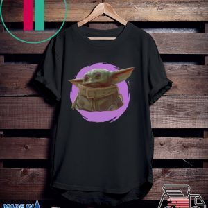 Star Wars Mandalorian Baby Yoda The Child Purple Ball Tee Shirt