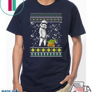 Star Wars Stormtrooper And Baby Yoda Ugly Christmas 2020 Shirt