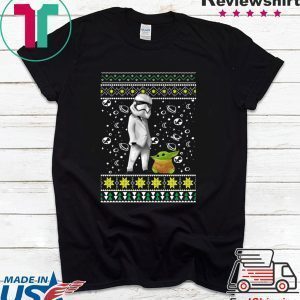 Star Wars Stormtrooper And Baby Yoda Ugly Christmas 2020 Shirt