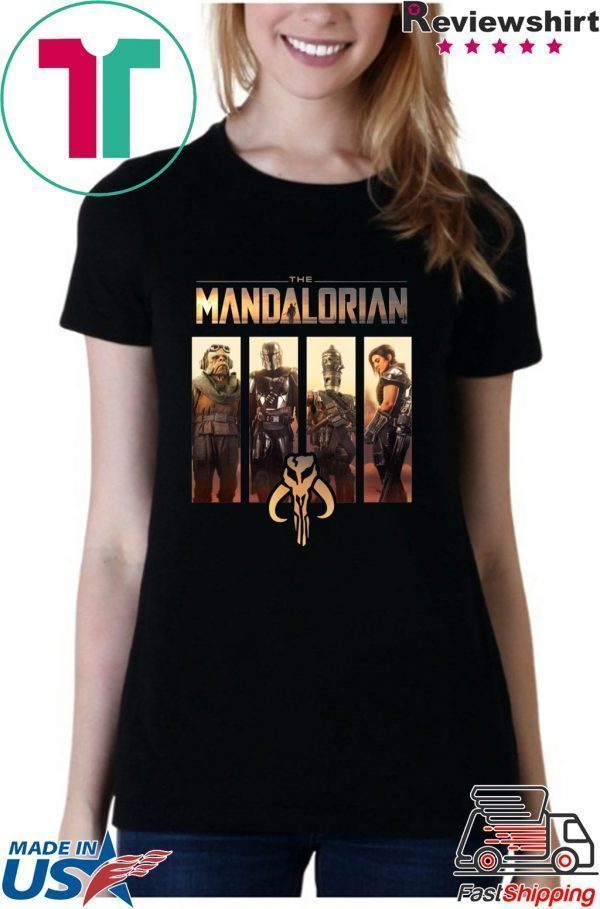 Star Wars The Mandalorian Group Line Up Tee Shirts