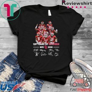 125 Years of Sooners 1895 2020 Players signatures Tee Shirt