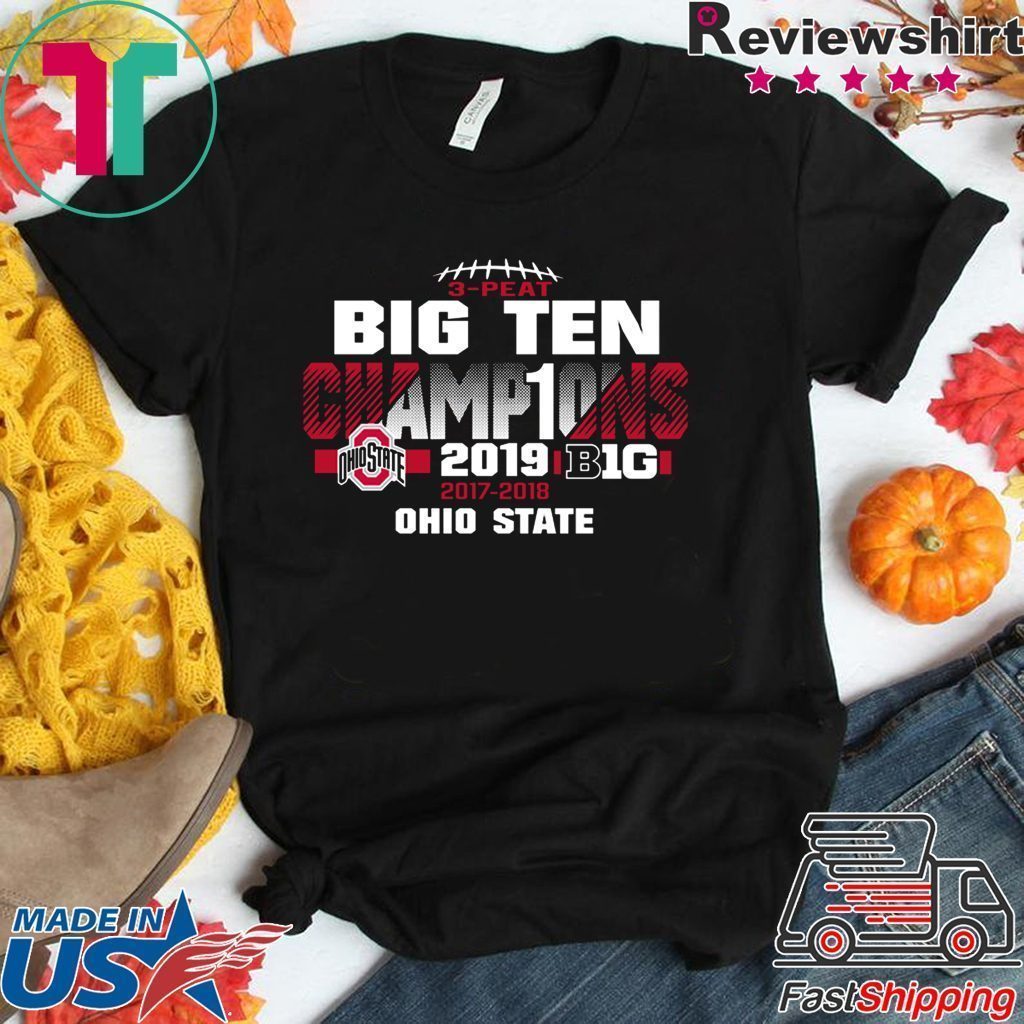 2019 Big Ten Football Champions Ohio State Buckeyes Tee Shirts - Teeducks