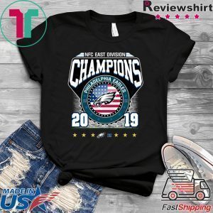 2019 East Division Champions Eagles Tee Shirts