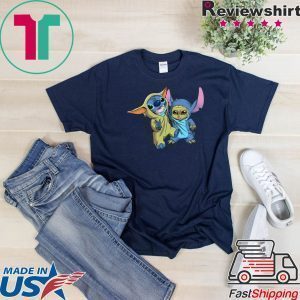 Baby Stitch and Baby Yoda Tee Shirt
