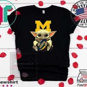 Baby Yoda And Michigan Tee Shirt