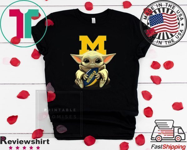 Baby Yoda And Michigan Tee Shirt