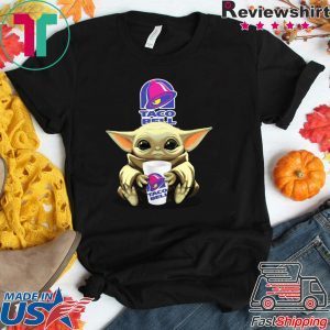 Baby Yoda And Taco Bell Logo Tee Shirts
