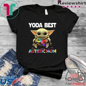 Baby Yoda Best Autistic Mom Tee Shirts