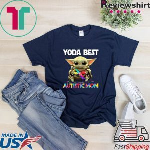 Baby Yoda Best Autistic Mom Tee Shirts
