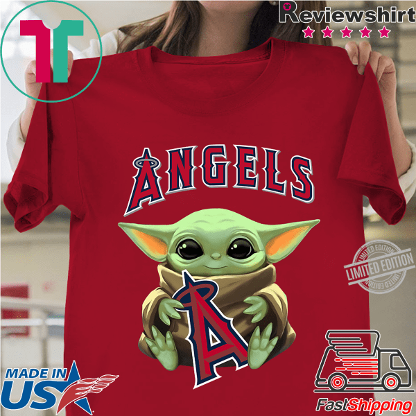 Baby Yoda Hug Angels Logo Shirt
