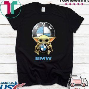 Baby Yoda Hug BMW Tee Shirts
