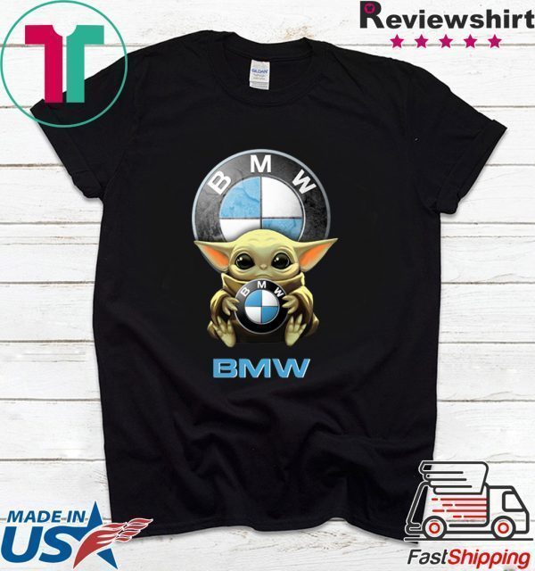 Baby Yoda Hug BMW Tee Shirts