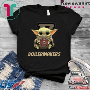 Baby Yoda Hug Boilermakers Tee Shirts