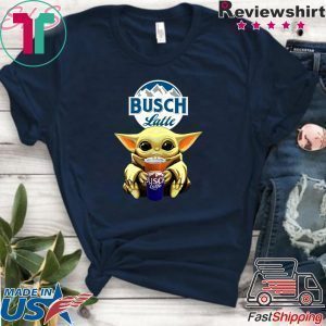 Baby Yoda Hug Busch Latte Beer Tee Shirt