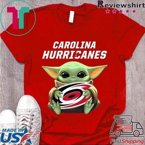 Baby Yoda Hug Caroline Hurricanes Shirt