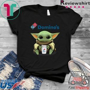 Baby Yoda Hug Domino’s Tee Shirts