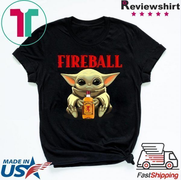 Baby Yoda Hug Fireball Tee Shirts