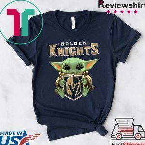 Baby Yoda Hug Golden Knights Classic T-Shirt