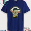 Baby Yoda Hug Green Bay Packer Tee Shirts