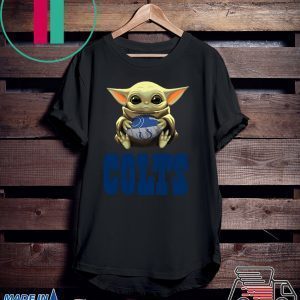Baby Yoda Hug Indianapolis Colts Tee Shirts
