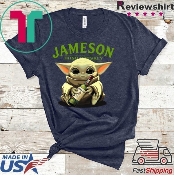 Baby Yoda Hug Jameson Irish Whiskey Tee Shirts