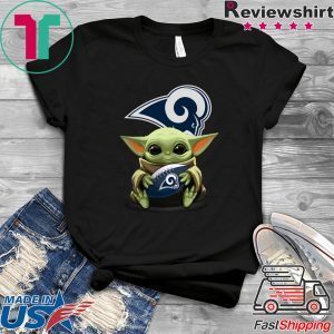 Baby Yoda Hug Los Angeles Rams Unisex T-Shirt