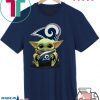 Baby Yoda Hug Los Angeles Rams Unisex T-Shirt