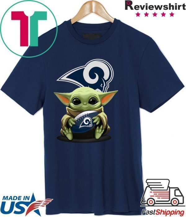 Baby Yoda Hug Los Angeles Rams Unisex T-Shirt