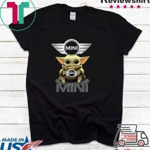 Baby Yoda Hug MINI BMW Star Wars Tee Shirts