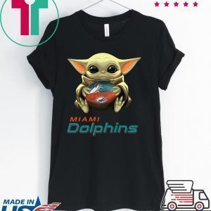 Baby Yoda Hug Miami Dolphins Tee Shirts