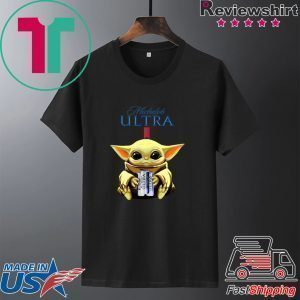 Baby Yoda Hug Michelob Ultra Beer Tee Shirts