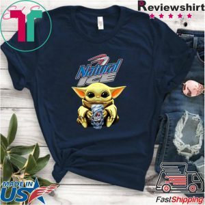 Baby Yoda Hug Natural Ice Beer Tee Shirt
