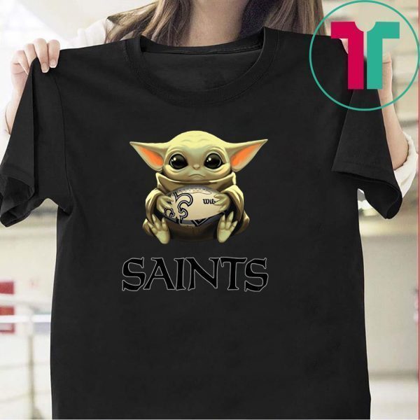 Baby Yoda Hug New Orleans Saints Unisex T-Shirt