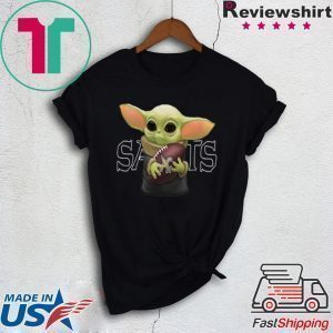 Baby Yoda Hug New Orleans Saints Tee Shirt
