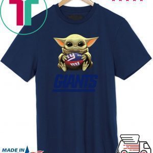 Baby Yoda Hug New York Giants Tee Shirt