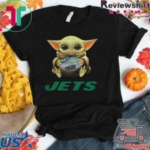 Baby Yoda Hug New York Jets Star Wars Mandalorian Tee Shirt